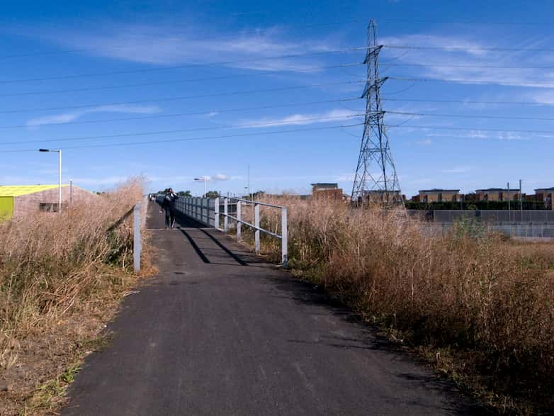 Commuters use the Trackway for access to Rainham Station.